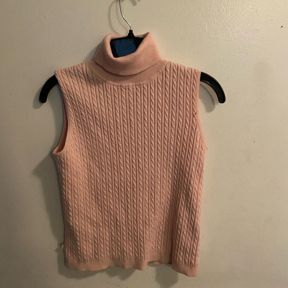 Lauren Ralph Lauren pink knitted vest